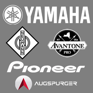 Studio Monitors Logos (Yamaha, Neumann, Avantone Pro. Pioneer and Augspurer)